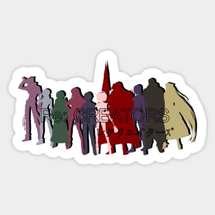 Re:Creators Group Silhouette Sticker